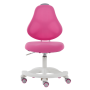 Rastúca otočná stolička, ružová/biela,  MAHALA TYP 2