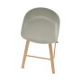 Barová stolička, sivá/prírodná, BRAGA