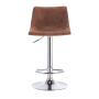 Barová stolička, hnedá/kov, LENOX