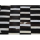 Luxusný kožený koberec, hnedá/čierna/biela, patchwork, 201x300, KOŽA TYP 6