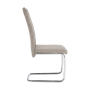 Jedálenská stolička, béžová/svetlé šitie, ABIRA NEW