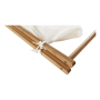Kôš na bielizeň, lakovaný bambus/biela, AVELINO
