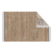 Obojstranný koberec, vzor/ hnedá, 120x180, MADALA