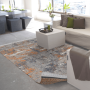 Obojstranný koberec, vzor/hnedá, 180x270, MADALA
