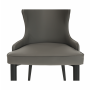 Jedálenská stolička, sivá/čierna, SIRENA