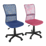 Otočná stolička, ružová/vzor/čierna, GOFY