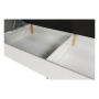 Boxspringová posteľ 180x200, svetlosivá, FERATA KOMFORT