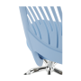 Otočná stolička, modrá/chróm, SELVA