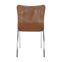Zasadacia stolička, hnedá/chróm, ALTAN