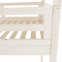 Montessori poschodová posteľ, biela, 90x200, ZEFIRE