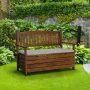 Záhradná lavička, hnedá, 124cm, DILKA