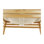 Stôl s keramickým umývadlom, prírodná/biela, SELENE TYP 6