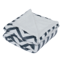 Obojstranná baránková deka, geometrický vzor, 150x200, FUTURO