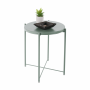 Príručný stolík s odnímateľnou táckou, zelená, TRIDER