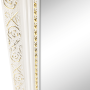 Stojanové zrkadlo, biela/bielo-zlatý ornament, LAVAL