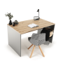 Písací stôl, grafit/dub artisan, RIOMA NEW TYP 11
