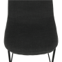 Barová stolička, tmavosivá látka/kov, MARIOLA 2 NEW