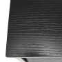 Komoda/nočný stolík s látkovými šuplíkmi, čierna/tmavosivá, PALMERA TYP 1