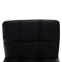 Barová stolička, čierna ekokoža/chróm, LEORA 2 NEW