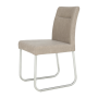 Jedálenská stolička, sivohnedá ekokoža s efektom brúsenej kože, INDRA typ 2