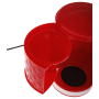 TEMPO-KONDELA DIAMOND TYP 3, prekvapkávací kávovar, červená, plast/kov