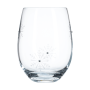 TEMPO-KONDELA  SNOWFLAKE STRIK, poháre, set 4 ks, s kryštálmi, 530 ml