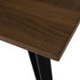 Jedálenský stôl, dub/čierna, 150x80 cm, FRIADO
