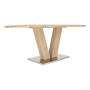 Jedálenský stôl,svetlý dub, 160x90 cm, HESTON