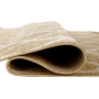 Koberec, béžová/vzor v slonovinovej, 100x150, NALA