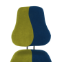 Rastúca otočná stolička, zelená/modrá/sivá, RAIDON