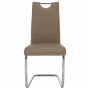 Jedálenská stolička, capuccino/svetlé šitie, ABIRA NEW