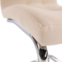 Jedálenská stolička, béžová Dulux Velvet látka/chróm, SALOMA NEW