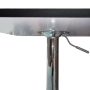 Barový stôl s nastaviteľnou výškou, čierna, 57-78, FLORIAN