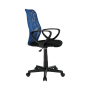 Kancelárska stolička, modrá/čierna, BST 2010 NEW