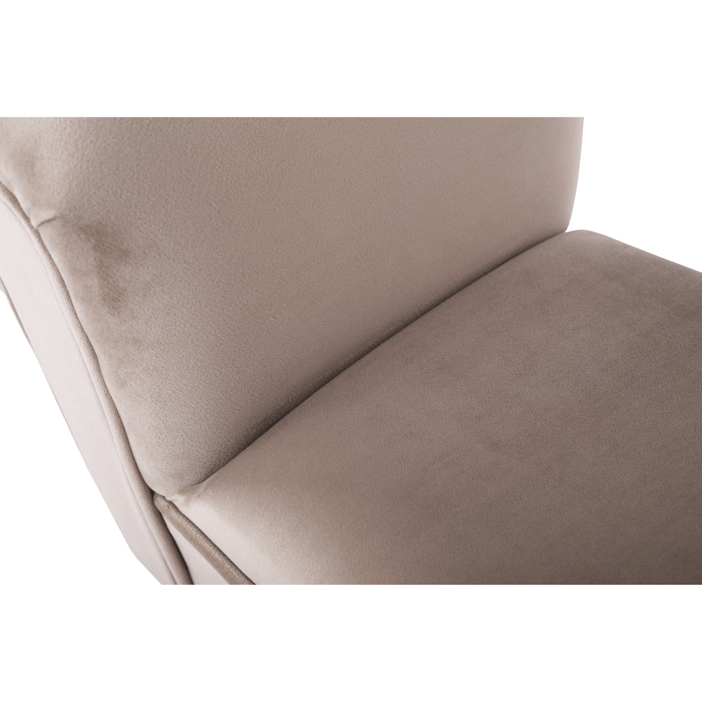 Lavica, Velvet látka, béžovosivá/čierna, BURDA - Image 15