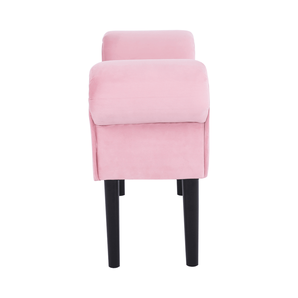 Lavica, Velvet látka, staroružová/čierna, BURDA - Image 9