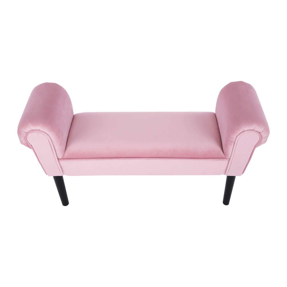 Lavica, Velvet látka, staroružová/čierna, BURDA - Image 14