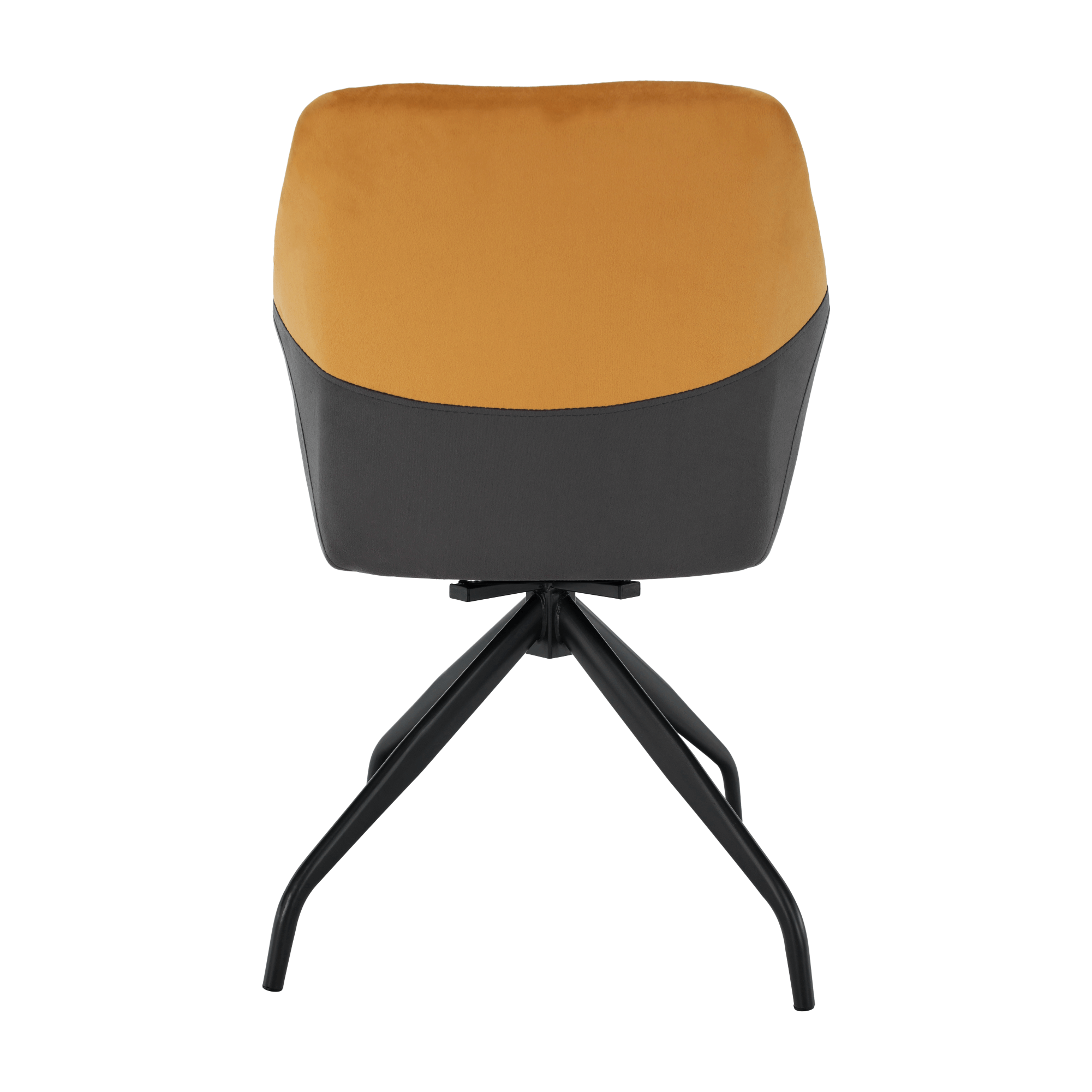 Otočné kreslo, sivá/camel Velvet látka, RATOKO - Image 10