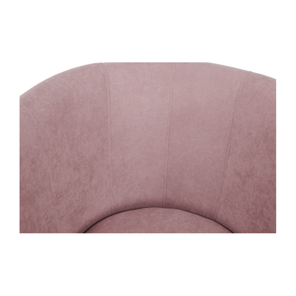 Klubové kreslo s taburetom, púdrová ružová, ROSE - Image 19