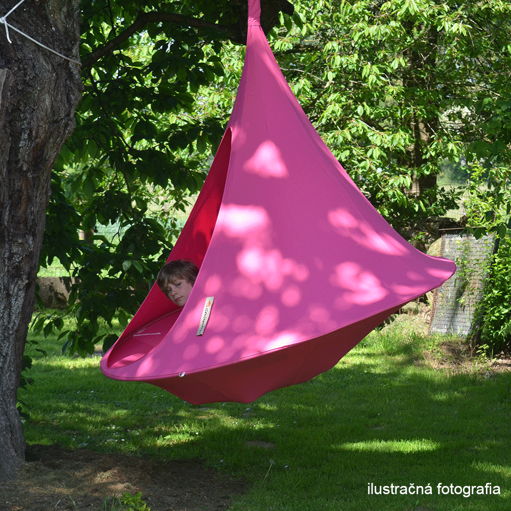 Závesné hojdacie kreslo, svetlosivá, KLORIN NEW BIG SIZE CACOON HAMMOCK - Image 9