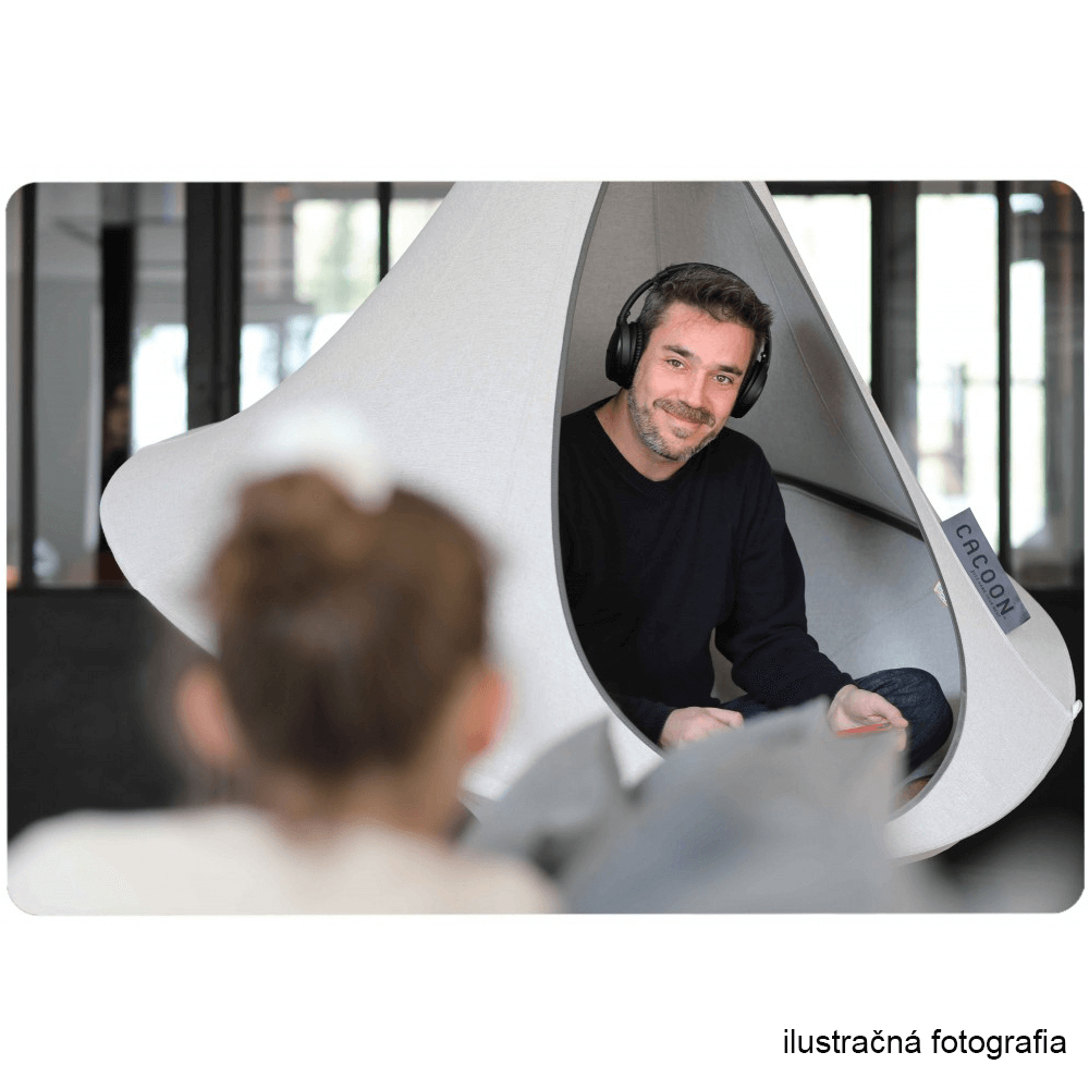 Závesné hojdacie kreslo, svetlosivá, KLORIN NEW BIG SIZE CACOON HAMMOCK - Image 14